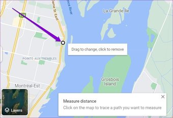 在 Google 地图中选择起点