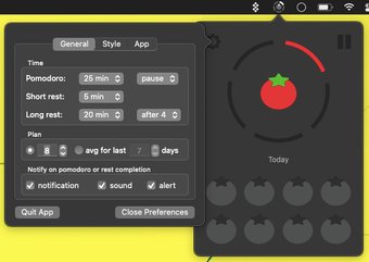 Pomo Timer Pomodoro mac 应用程序