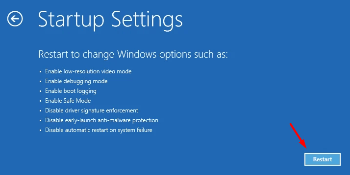 Windows 11 中的清理注册表 - 重新启动
