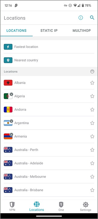 在 Android 上更改 vpn 服务器